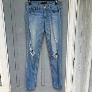 Flying monkey womens light wash ripped skinny jeans size 26